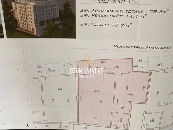Golem, shitet apartament 1+1+Ballkon Kati 4, 93 m² 111.240 € (Kompleksi Viena, Golem)