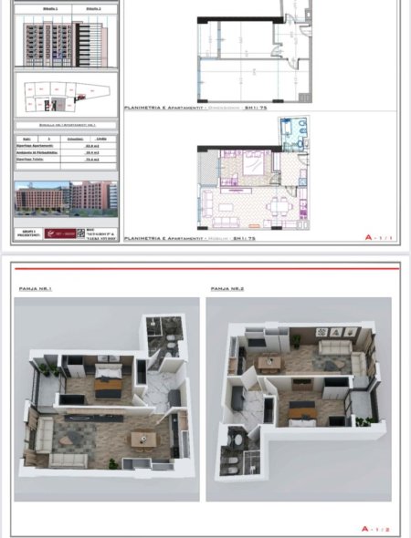 Tirane, shitet apartament 1+1 Kati 1, 73 m² 135.000 € (BULEVARDI I RI)