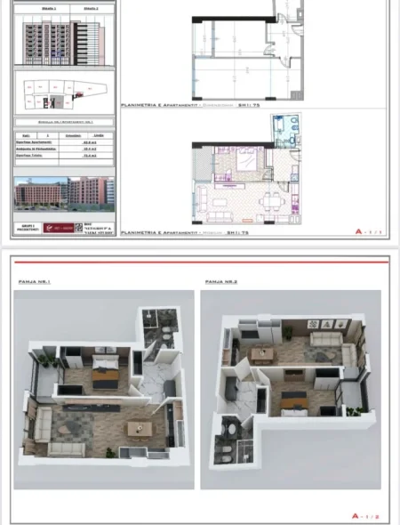Tirane, shitet apartament 1+1 Kati 1, 73 m² 135.000 € (BULEVARDI I RI)