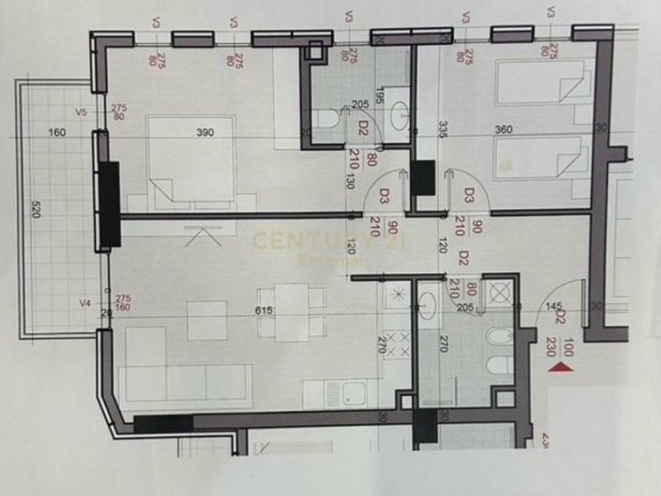 Tirane, shitet apartament 2+1+Aneks+Ballkon Kati 3, 99 m² 158.500 € (Don Bosko)