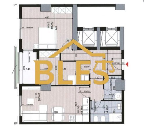 Tirane, shitet apartament 2+1 Kati 6, 106 m² 165.000 € (Rruga " Dhimiter Frongu")