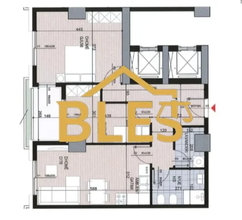 Tirane, shitet apartament 2+1 Kati 6, 106 m² 165.000 € (Rruga " Dhimiter Frongu")