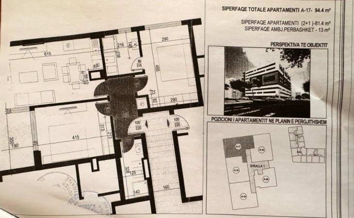 Tirane, shitet apartament 2+1 Kati 4, 94 m² 143.000 € (ASTIR)