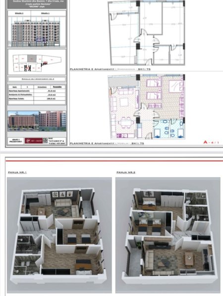 Tirane, shitet apartament 2+1 Kati 1, 106 m² 195.000 € (BULEVARDI RI)