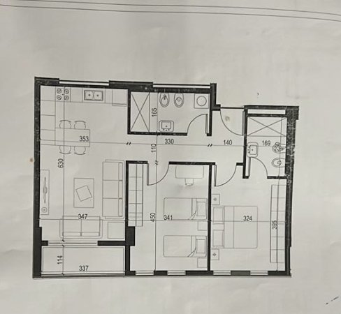 Tirane, shitet apartament 2+1+Ballkon Kati 7, 94 m² 97.000 € (Univers City 2+1+2 Per Shitje Okazion Ne Faze Perfundimi Punimesh)