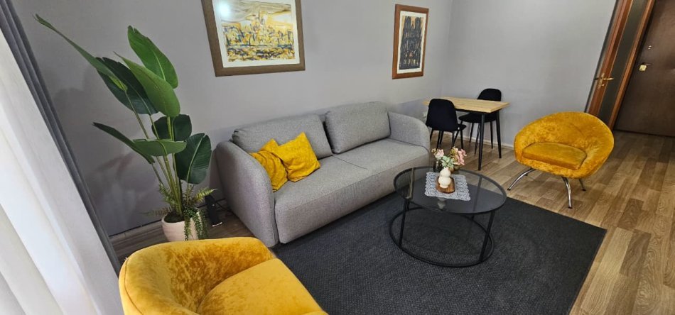 Tirane, jepet me qera apartament 1+1 Kati 4, 65 m² 700 € (Pazar i Ri)