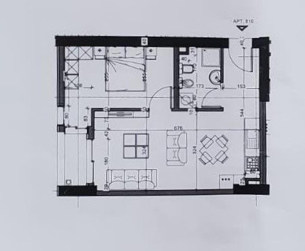 Tirane, shitet apartament 1+1+BLK Kati 8, 62 m² 74.556 Euro (Yzberisht)