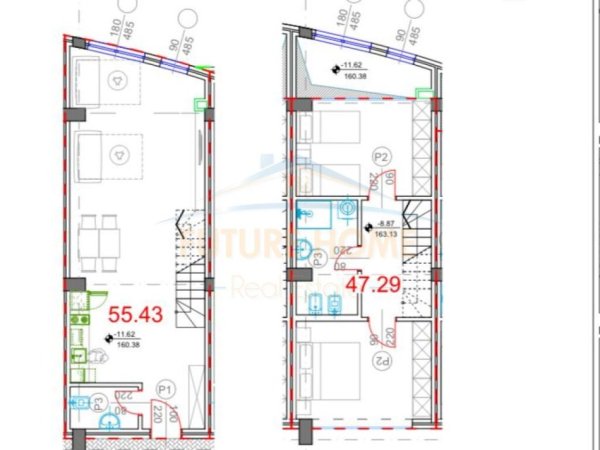 Tirane, shitet apartament duplex Kati 0, 123 m² 182.900 € (KODRA E DIELLLIT 2)