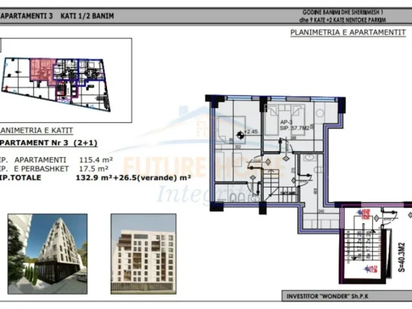 Tirane, shitet apartament duplex , 132 m² 531.600 € (RRUGA E ELBASANIT)