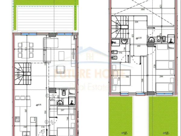 Tirane, shitet apartament duplex , 310.846 € (REZIDENCA KODRA E DIELLIT 1)