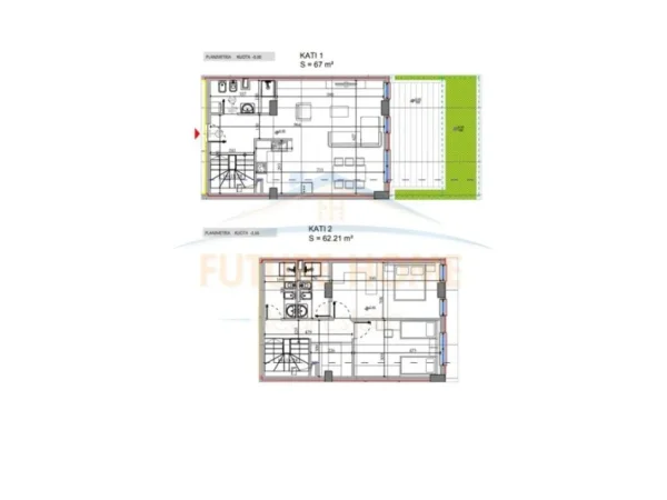 Tirane, shitet apartament duplex , 129 m² 254.000 € (KODRA E DIELLIT 1)