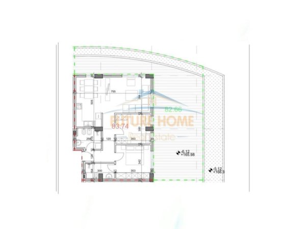 Tirane, shitet apartament Kati 3, 99 m² 218.000 € (Rezidenca Kodra e Diellit 2)