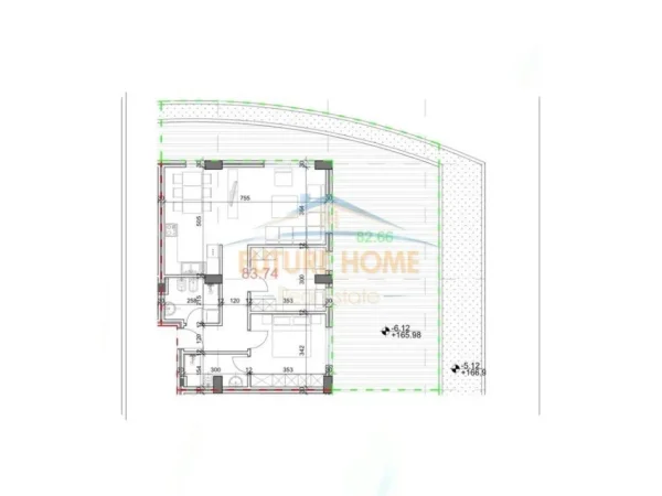 Tirane, shitet apartament Kati 3, 99 m² 218.000 € (Rezidenca Kodra e Diellit 2)