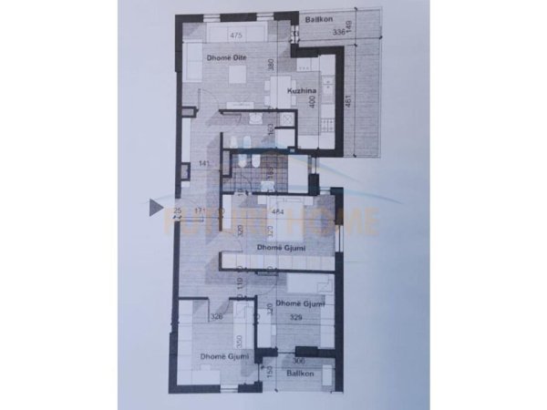 Tirane, shitet apartament Kati 3, 139 m² 132.500 € (QTU)