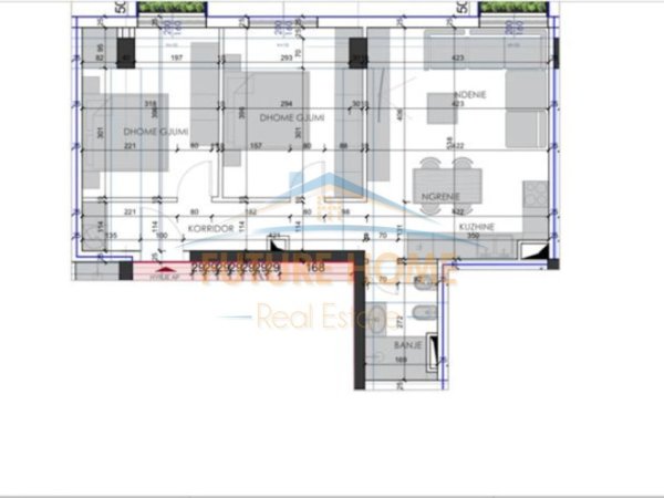 Tirane, shitet apartament 2+1+Ballkon Kati 1, 81 m² 143.500 € (Tregu Elektrik)