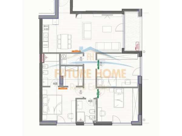 Tirane, shitet apartament Kati 2, 139 m² 424.000 € (LIQENI I THATE)