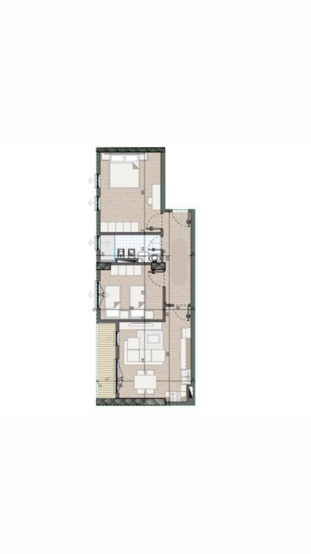 Tirane, shitet apartament 2+1 Kati 5, 92 m² 108.000 € (Univers City/QTU.)