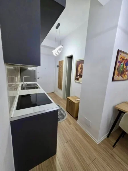 Tirane, Jepet me qera Apartament 1+1, Kati 3, 400€, Ali Dem, Kompleksi Mangalem 21