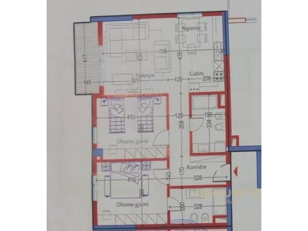 Tirane, shes apartament 2+1 Kati 2, 114 m² 217.000 € (Kompleksi Green City)