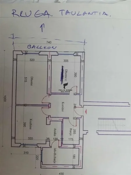 Tirane, shitet apartament 2+1 Kati 1, 79 m² 165.000 € (ALI DEMI)