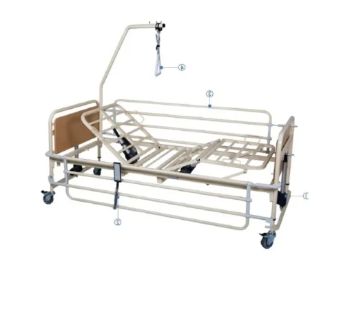 💺 Krevat Spitalor për të Moshuar – Full Elektrik me Pult Komandimi (Ortho8)