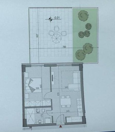 Tirane, shes apartament 1+1+A+BLK Kati 0, 64 m² 800 Euro/m2 (KM5,Univers CIty,QTU)