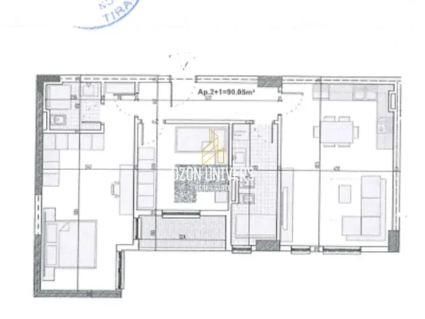Tirane, shitet apartament 2+1+Ballkon Kati 5, 105 m² 109,211  € (Ringside Residence, Paskuqan Tirana, Albania)