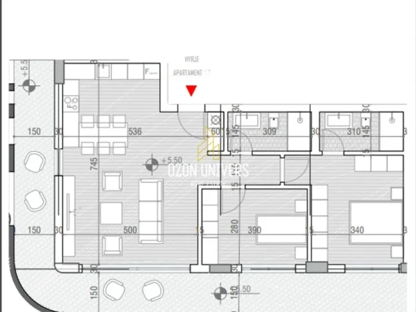 Vlore, shitet apartament 2+1+Ballkon Kati 1, 150 m² 317,460 € (One Oricum Bay Residence Vlorë, Albania)