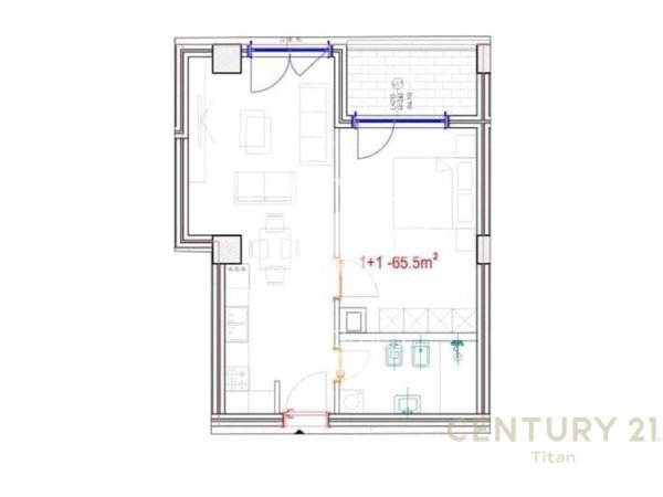 Tirane, shitet apartament 2+1 Kati 2, 78 m² 130.000 € (Kompleksin Mara, Don Bosco)