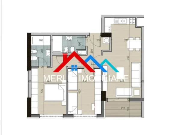 Tirane, shitet apartament 2+1+Ballkon Kati 3, 104 m² 120.000 € (UNIVERS CITY)