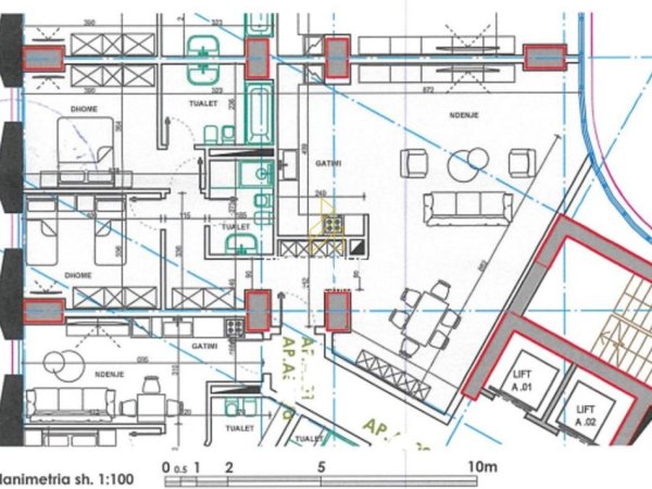 Tirane, shitet 2+1 Kati 5, 176 m² 529.000 € (Ekspozita Building Tirana, Albania)
