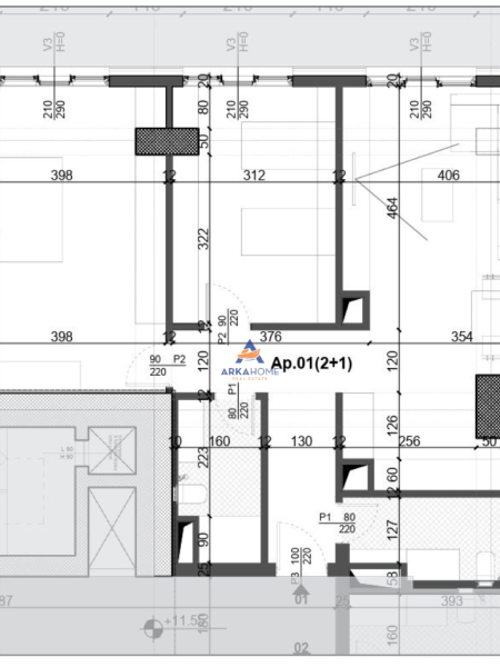 Tirane, shitet apartament 2+1 Kati 2, 111 m² 445.680 € (sheshi willson)