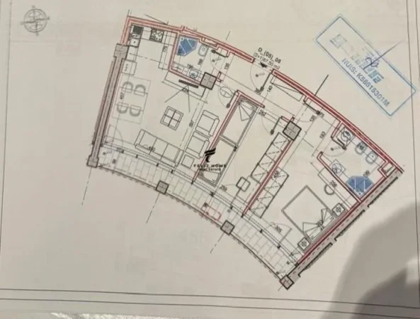 Tirane, jepet me qera zyre Kati 5, 100 m² 1.700 € (LAKE VIEW)