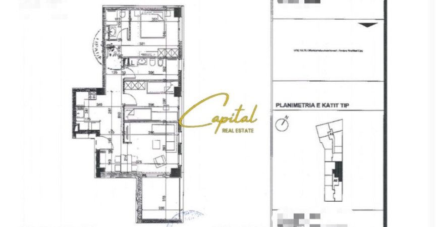 Tirane, shitet apartament 2+1 Kati 3, 107 m² 280.000 € (ISH STACIONI TRENIT)