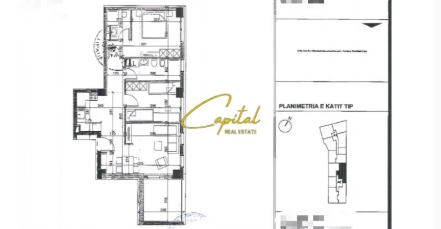 Tirane, shitet apartament 2+1 Kati 3, 107 m² 280.000 € (ISH STACIONI TRENIT)