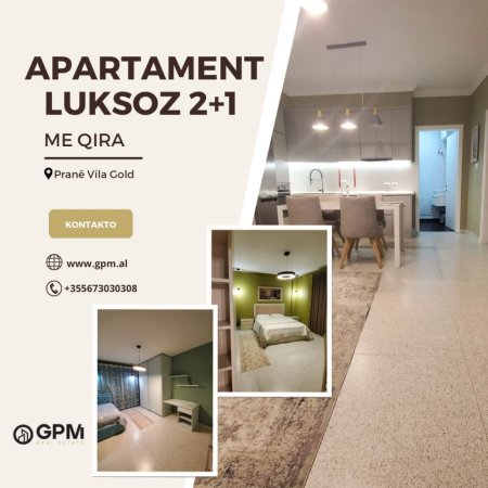 Tirane, jepet me qera apartament 2+1 , 110 m² 800 € tek Vila Gold