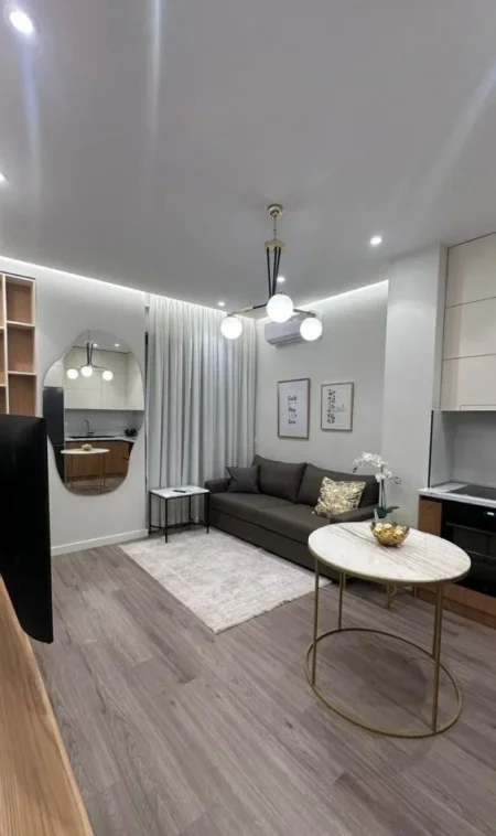 Tirane, jepet me qera apartament 1+1 Kati 8, 50 m² 620 € (Rruga Karl Gega)
