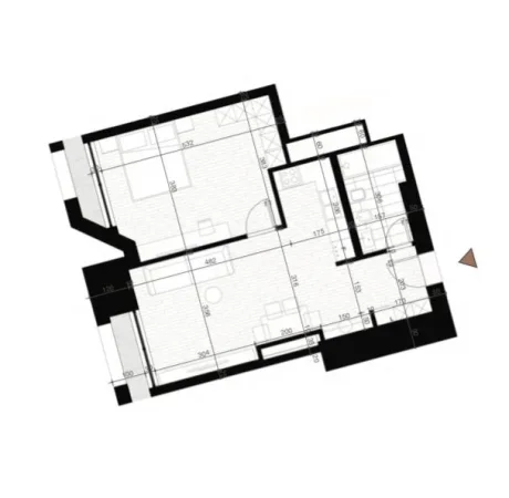 Tirane, jepet me qera apartament 1+1 Kati 1, 98 m² (Tirana Kon2/Bulevardi i Ri.)