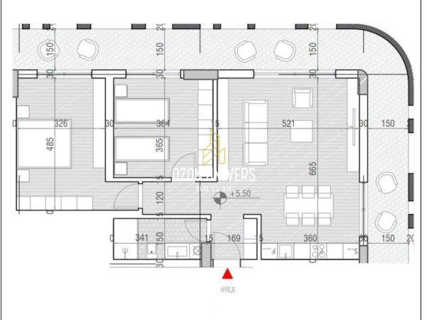 Radhime - Orikum, shitet apartament+verande | Penthouse 2+1 Kati 1, 147 m² 296.824 € (One Orikum Bay, Përballë Portit Vlorë, Albania)