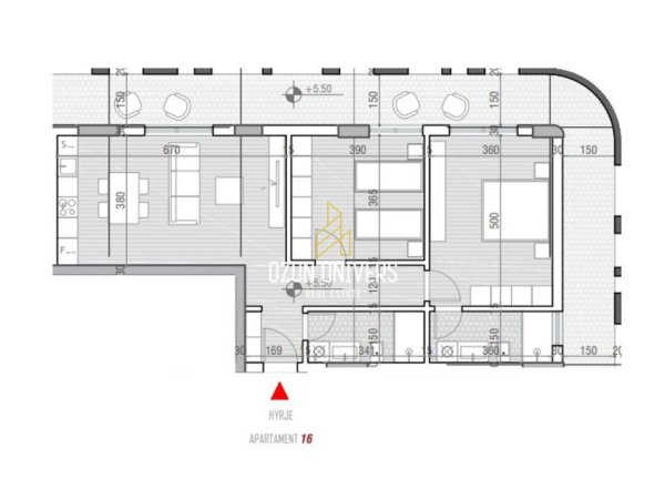 Vlore, shitet apartament+verande | Penthouse 2+1+Ballkon Kati 1, 157 m² 316.162 € (One Orikum Bay, Përballë Portit Vlorë, Albania)
