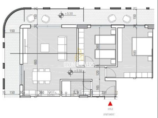 Vlore, shitet apartament+verande | Penthouse 2+1+Ballkon Kati 1, 145 m² 290.950 € (One Orikum Bay, Përballë Portit Vlorë, Albania)