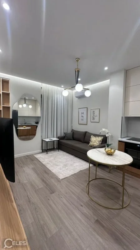 Tirane, jepet me qera apartament 1+1+Ballkon Kati 8, 50 m² 620 € (STACIONI I TRENIT)