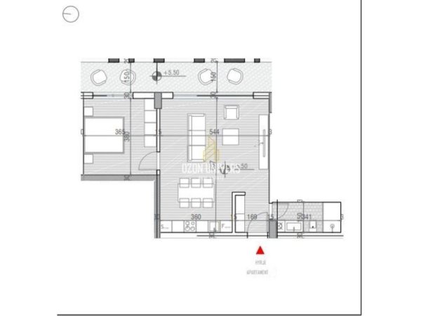 Vlore, shitet apartament+verande | Penthouse 1+1+Ballkon Kati 1, 197.032 € (One Orikum Bay, Përballë Portit Vlorë, Albania)