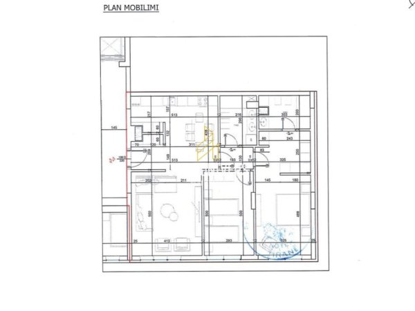 Tirane, shitet apartament 2+1+Ballkon Kati 1, 131 m² 157.296 € (Bellevue Residence, Rruga e Elbasanit, Perballë Xi Tirana, Albania)