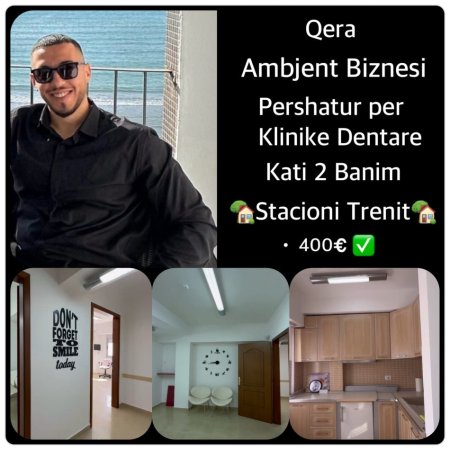 Durres, jap me qera ambjent biznesi Kati 2, 80 m² 400 € (STACIONI TRENIT 0692039456)