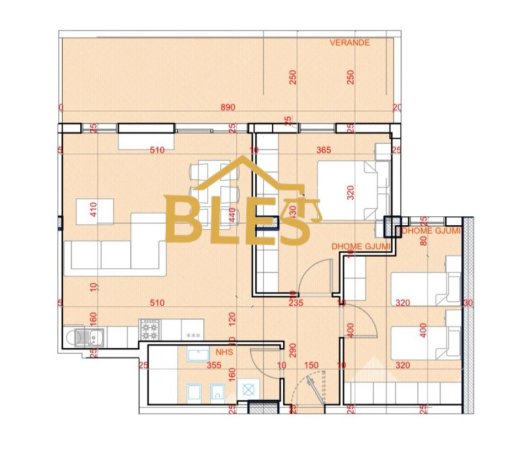 Tirane, shitet apartament 2+1 Kati 4, 93 m² 156.000 € (Rruga Sokrat Miho)