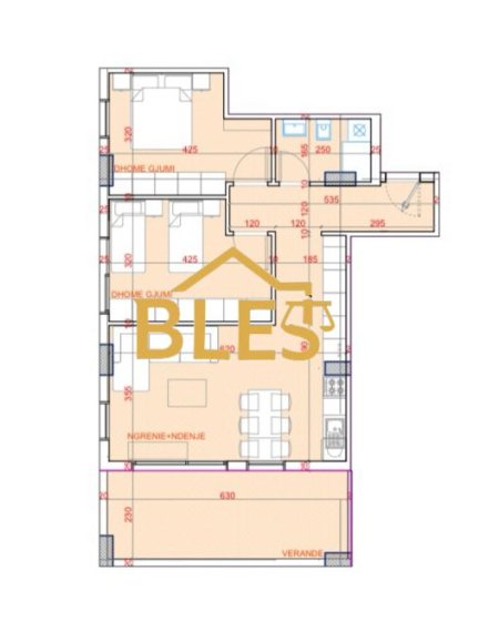 Tirane, shitet apartament 2+1 Kati 4, 83 m² 134.000 € (Rruga Sokrat Miho)