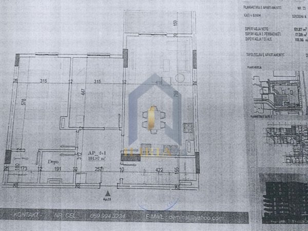 Tirane, shitet apartament 2+1+Ballkon Kati 4, 119 m² 101.116 € (Kamez Rruga OSBE)