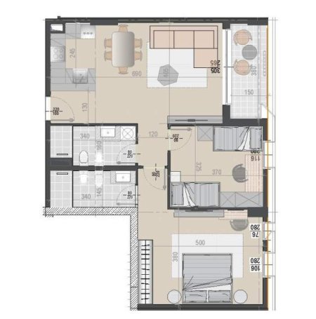 Tirane, shitet apartament 2+1+BLK Kati 3, 111 m² 155.316 Euro (Astir)