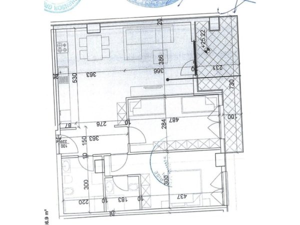 Tirane, shitet apartament 2+1+Ballkon Kati 7, 117 m² 198.900 €